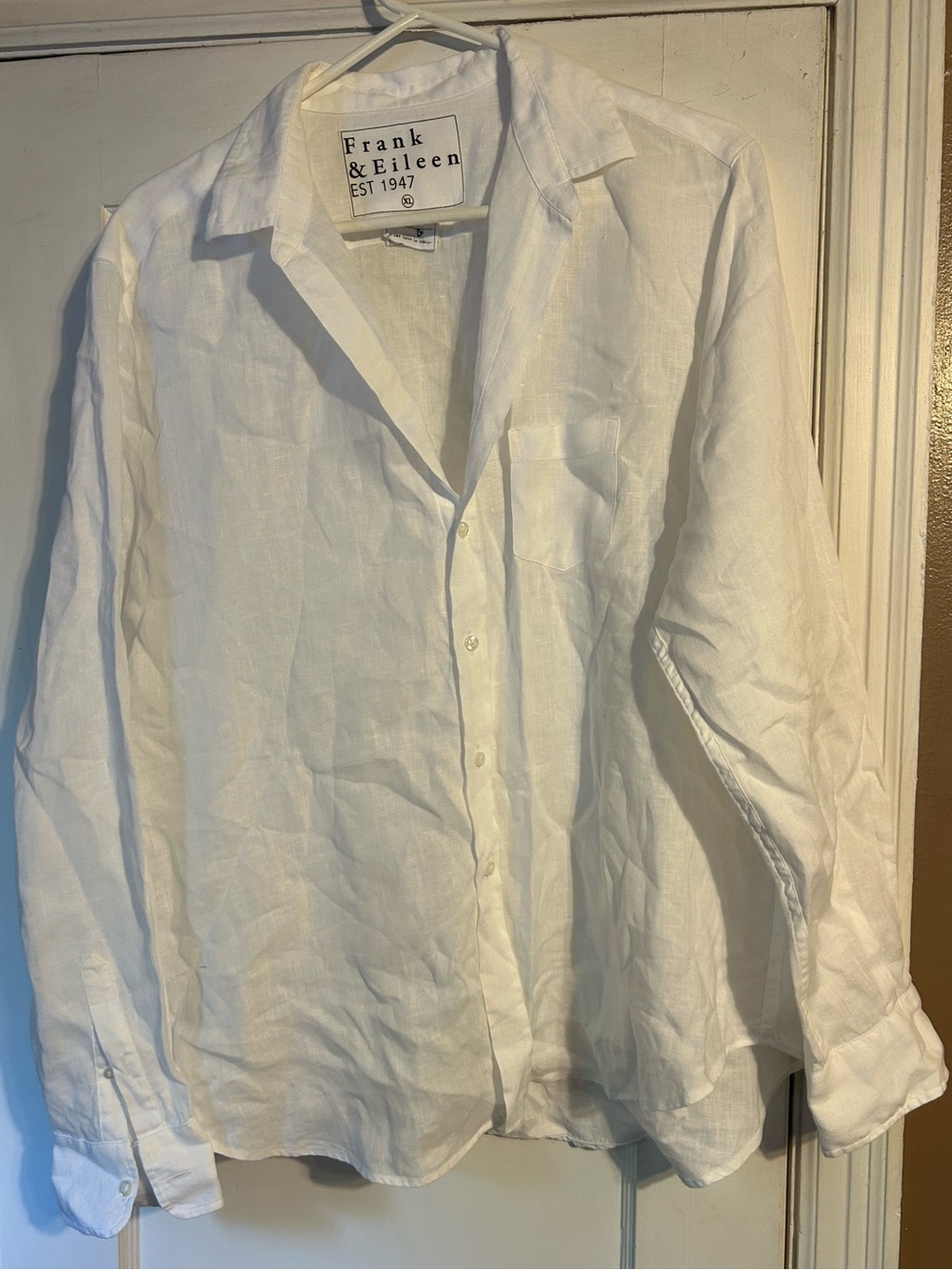 Frank & Eileen White Linen Shirt